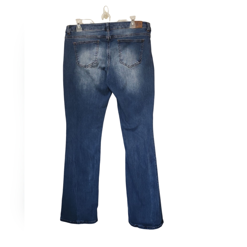 Stylish Wild Blue Flared Jeans. 34 Waist" Stretchy. - Picture 2 of 4